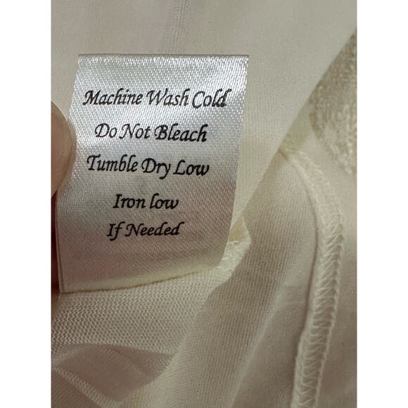 Blu Pepper cream shimmery A lined mini dress size Small - Picture 5 of 13